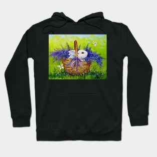 Rabbit in lavender Hoodie